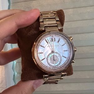 Rose gold Michael kors watch